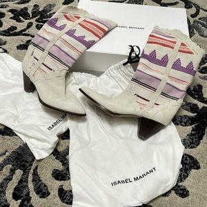 Isabel Marant boots ecru pink size 41